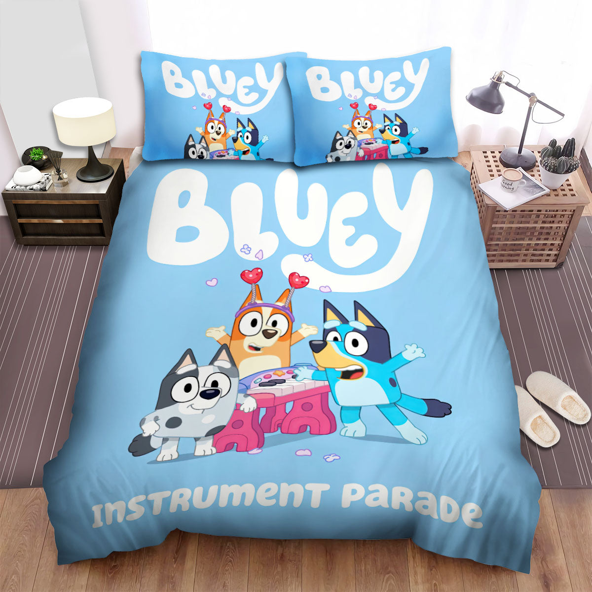 2024 NEW Bluey Bedding Set Quilt Cover Room Decoration