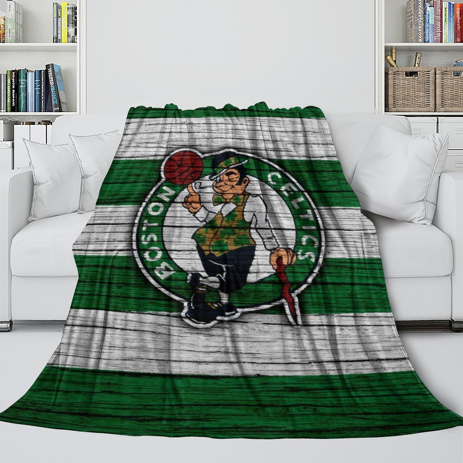 2024 NEW Boston Celtics Blanket Flannel Throw Room Decoration