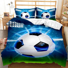 2024 NEW Boys Football Bedding Set Soccer Ball Duvet Cover Quilt Bed Linen Sets