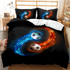 2024 NEW Boys Football Bedding Set Soccer Ball Duvet Cover Quilt Bed Linen Sets