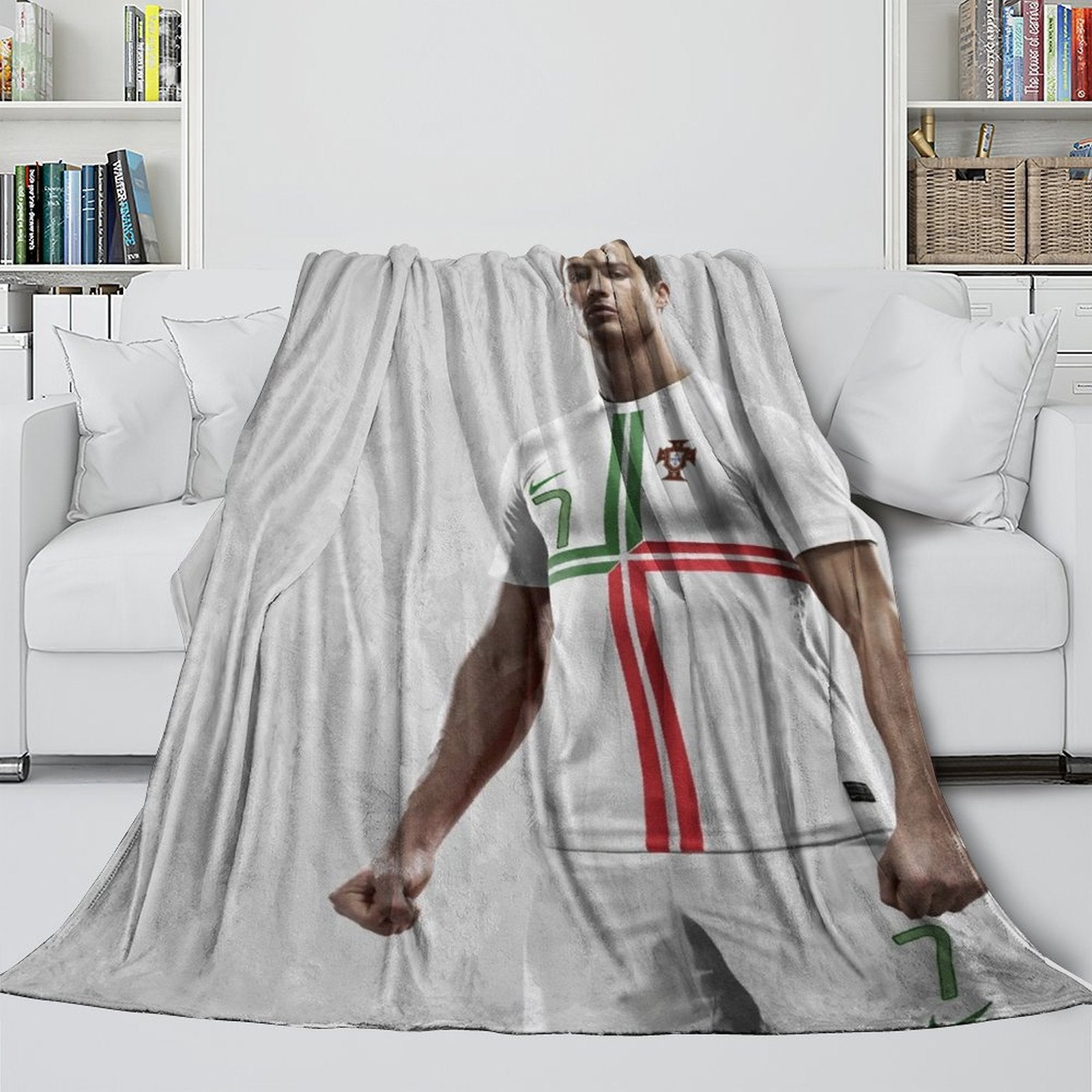 2024 NEW CR7 Cristiano Ronaldo Blanket Flannel Throw Room Decoration