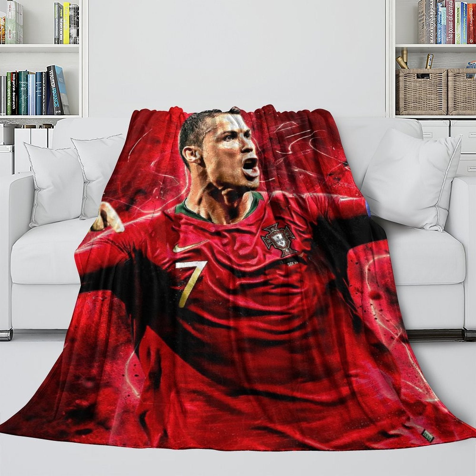 2024 NEW CR7 Cristiano Ronaldo Blanket Flannel Throw Room Decoration