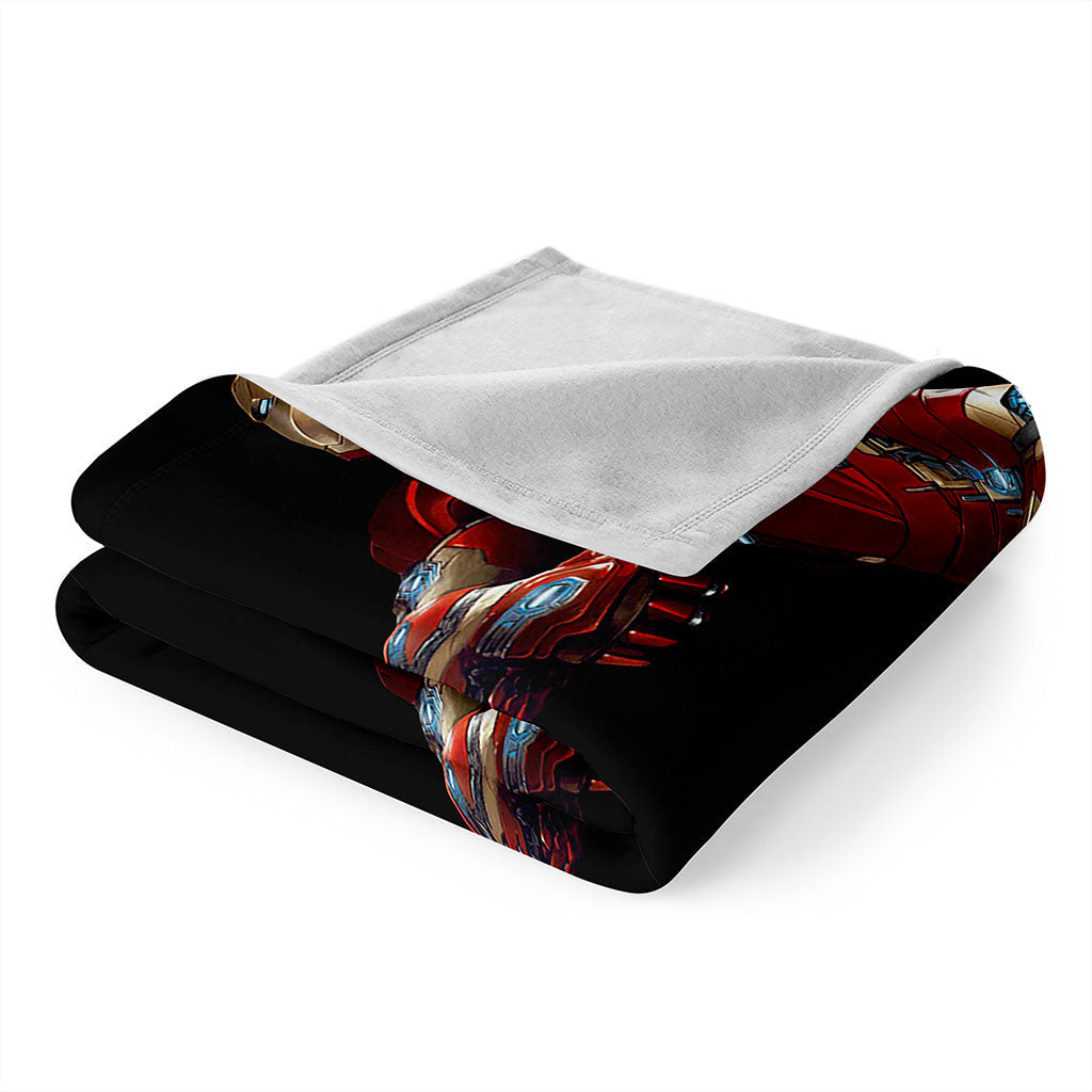 2025 NEW Captain America Iron Man Blanket Flannel Throw Room Decoration