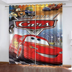 2024 NEW Car Pattern Curtains Blackout Window Drapes Room Decoration