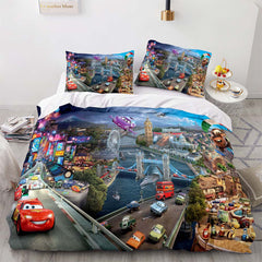 2024 NEW Cars Pattern Bedding Set Quilt Cover Without Filler