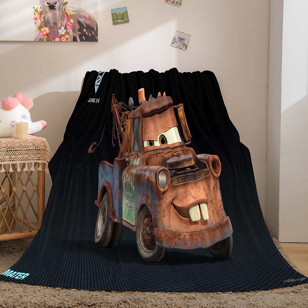 2024 NEW Cars Pattern Blanket Flannel Throw Room Decoration