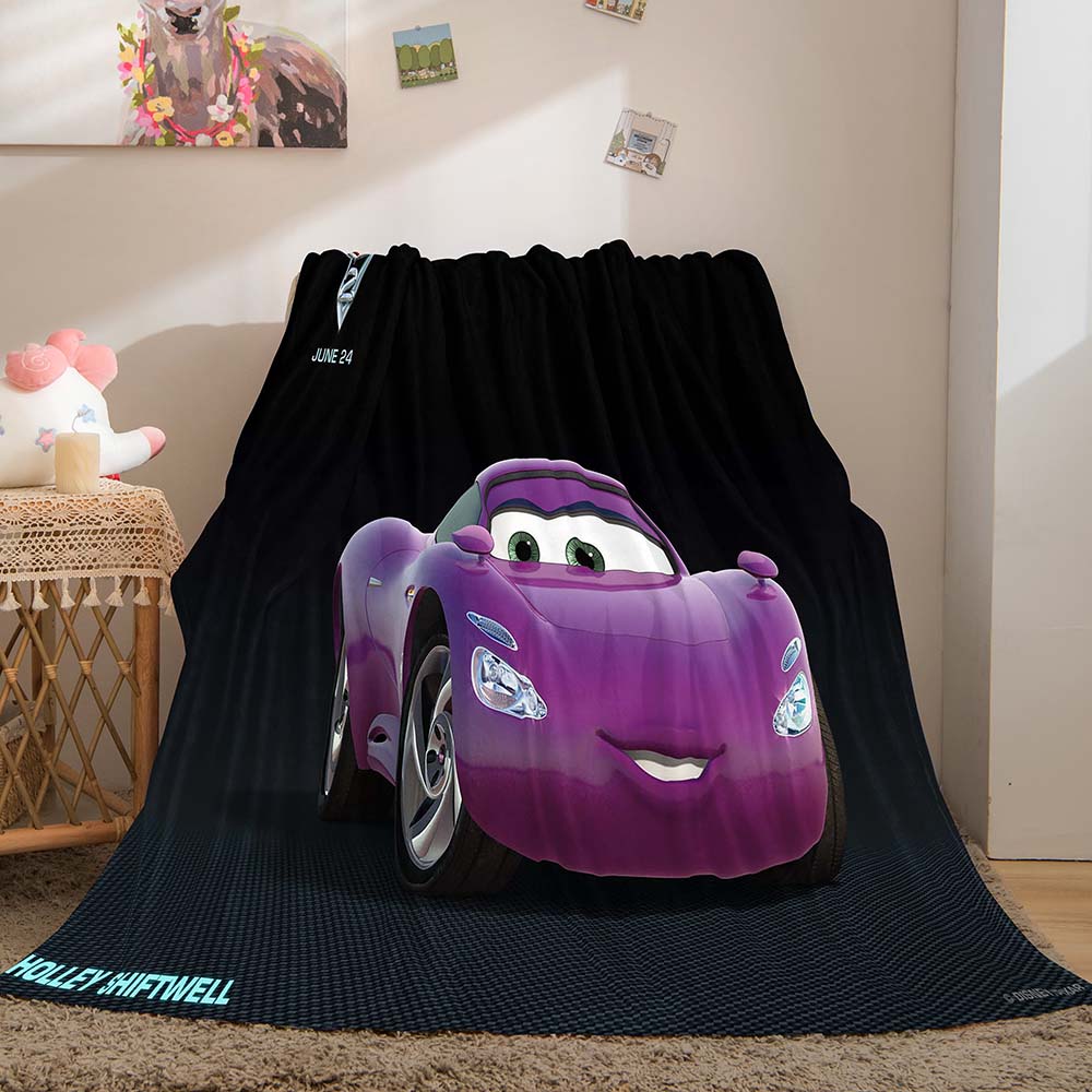 2024 NEW Cartoon Cars Blanket Flannel Throw Room Decoration