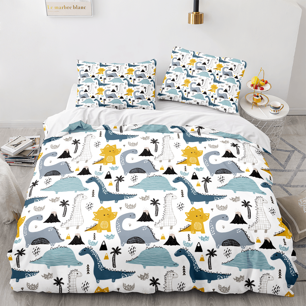 2024 NEW Cartoon Dinosaur Cosplay Bedding Sets Quilt Cover Without Filler