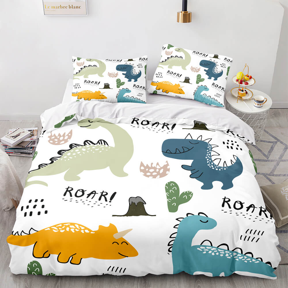 2024 NEW Cartoon Dinosaur Cosplay Bedding Sets Quilt Cover Without Filler