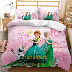 2024 NEW Cartoon Frozen Cosplay Bedding Set Quilt Cover Without Filler