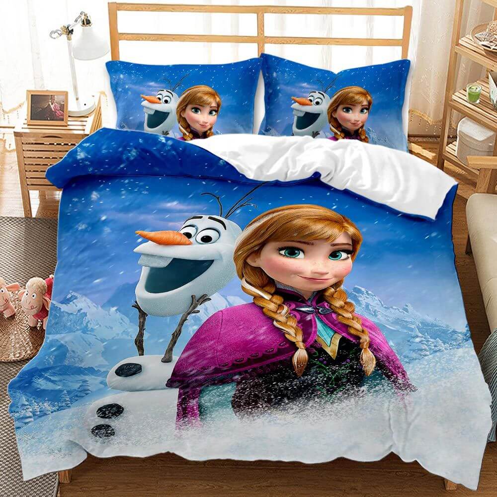 2024 NEW Cartoon Frozen Cosplay Bedding Set Quilt Cover Without Filler