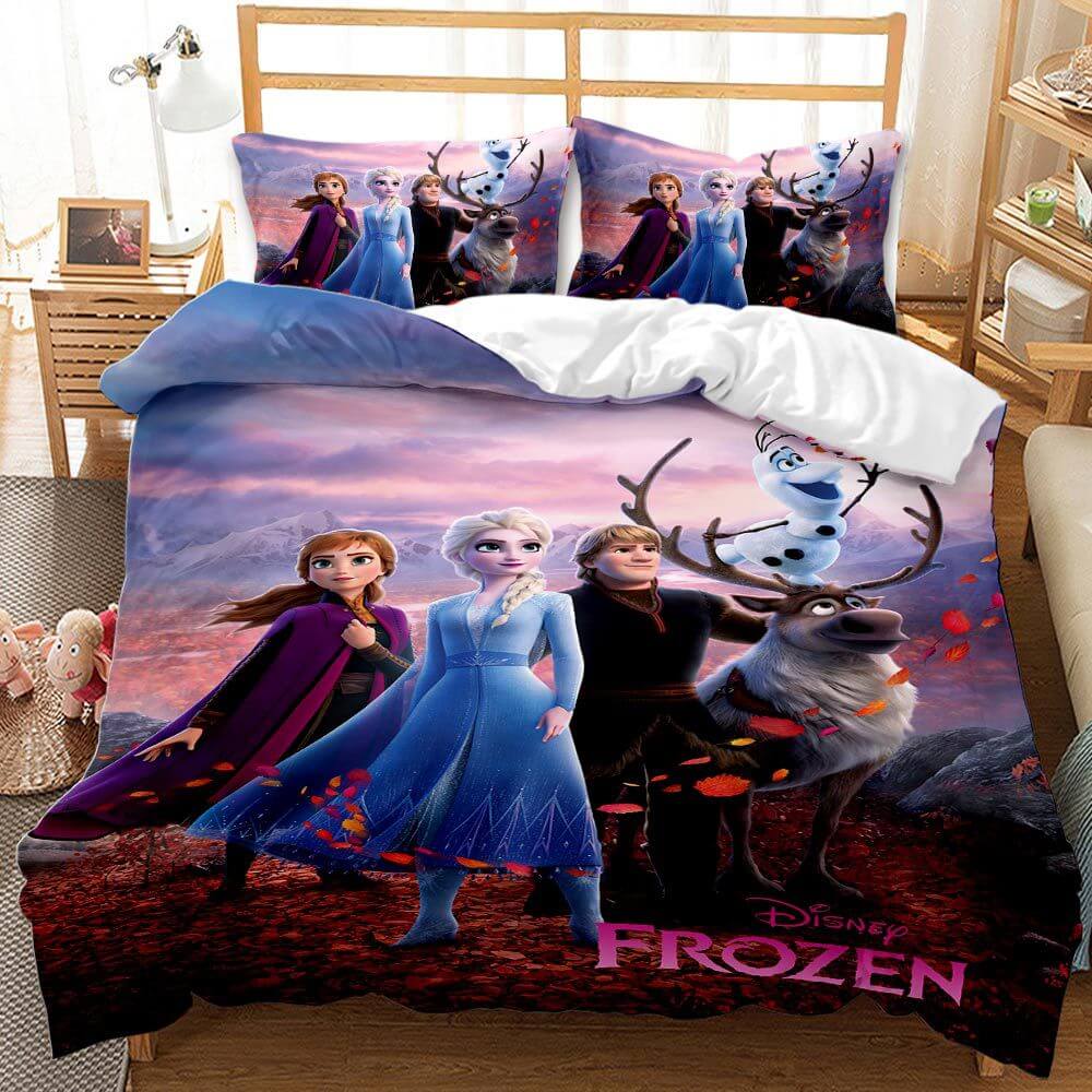 2024 NEW Cartoon Frozen Cosplay Bedding Set Quilt Cover Without Filler