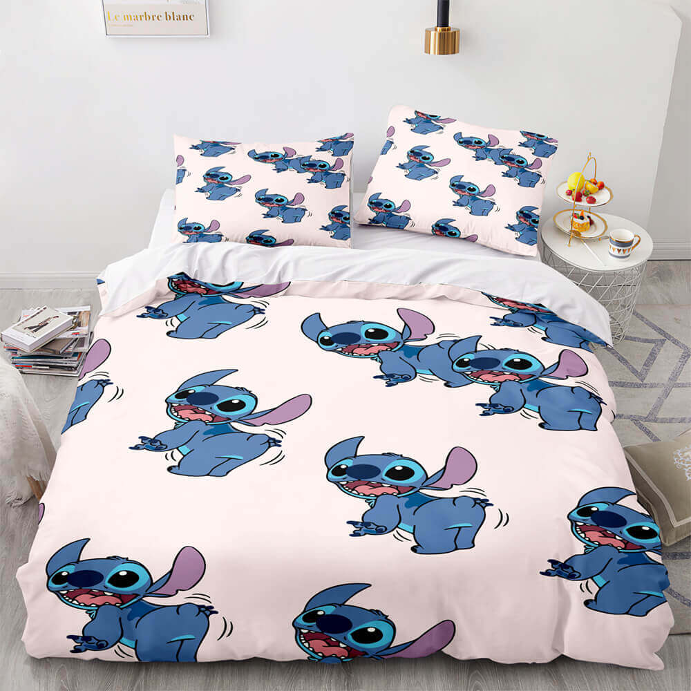 2024 NEW Cartoon Lilo and Stitch Cosplay Bedding Set Quilt Cover Without Filler