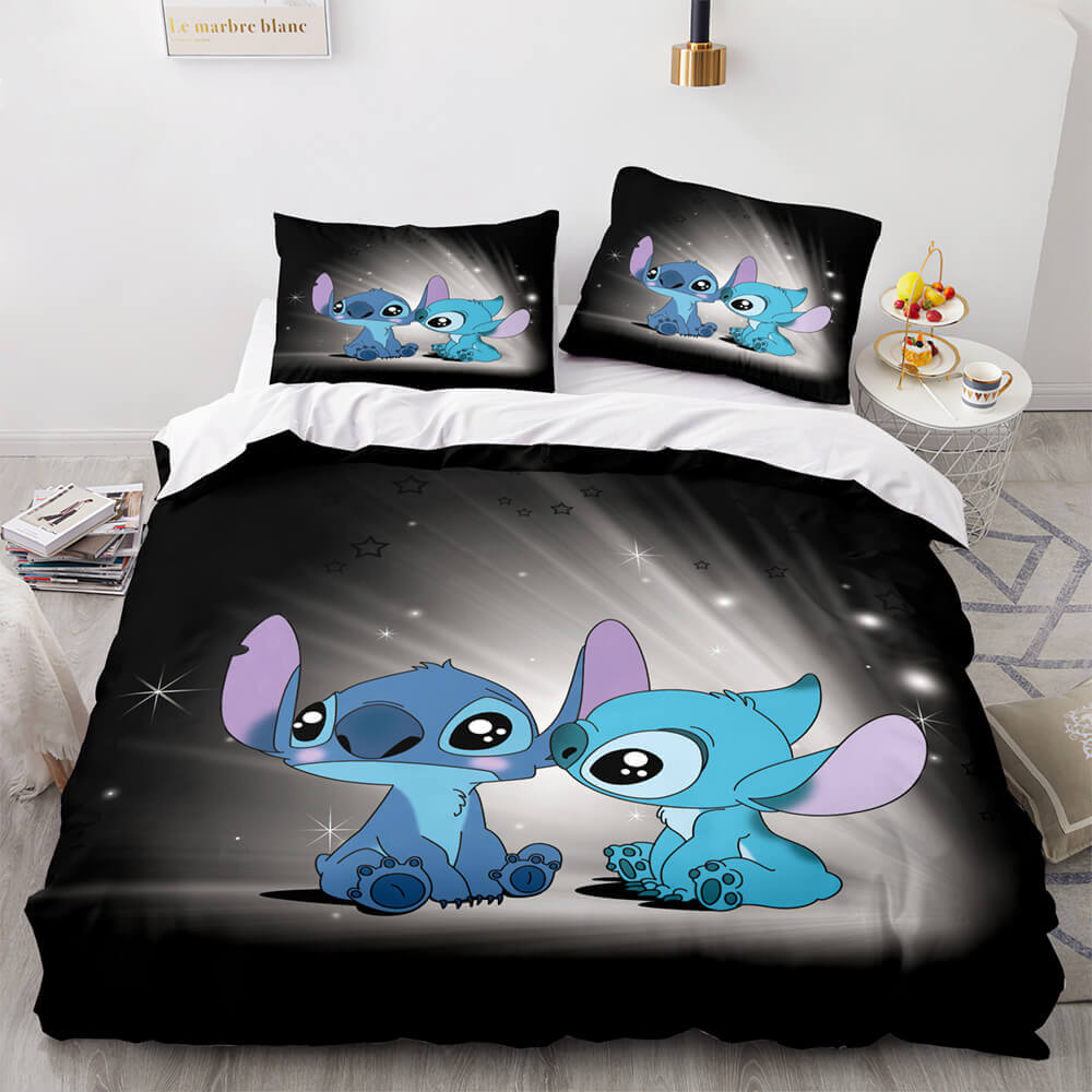 2024 NEW Cartoon Lilo and Stitch Cosplay Bedding Set Quilt Cover Without Filler