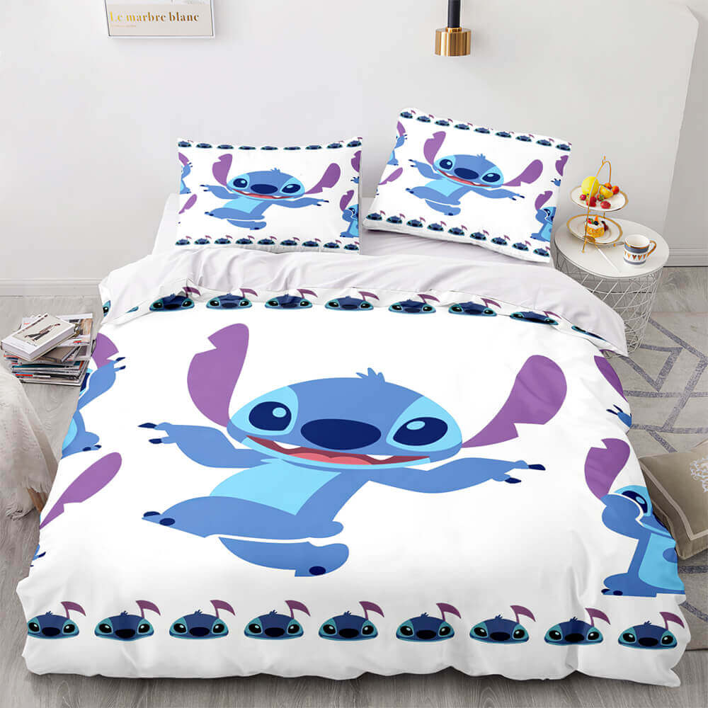 2024 NEW Cartoon Lilo and Stitch Cosplay Bedding Set Quilt Cover Without Filler