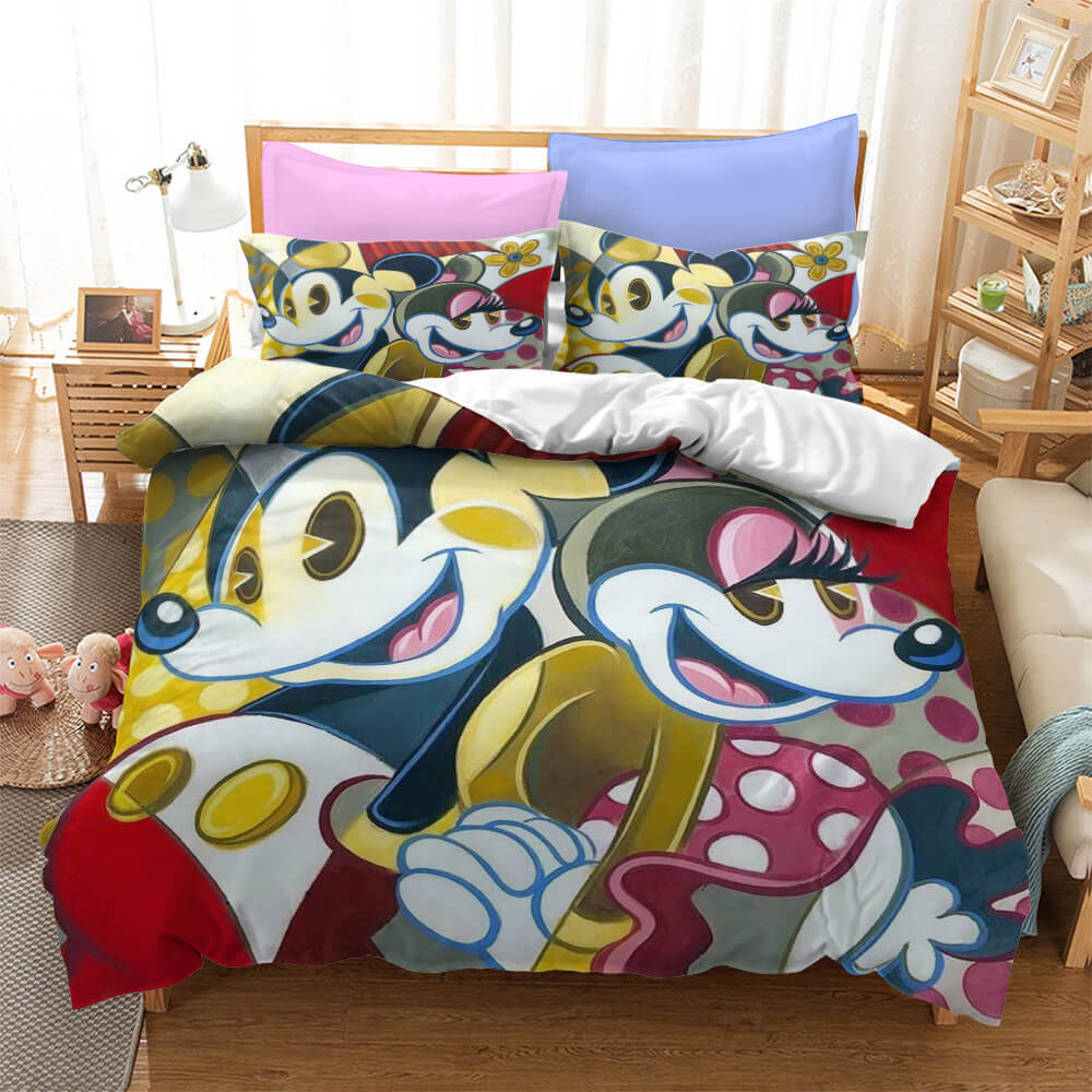 2024 NEW Cartoon Mickey Mouse Bedding Set Quilt Cover Without Filler