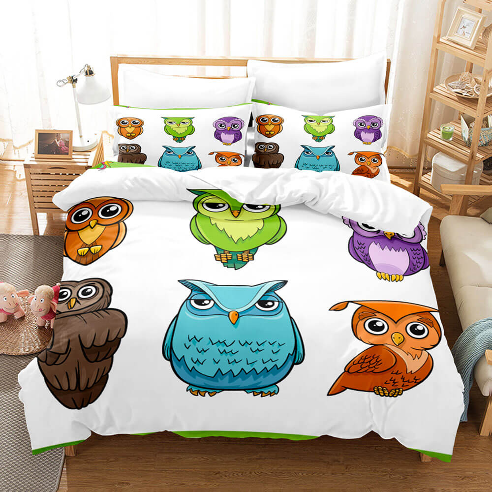 2026 NEW Cartoon Owl Bedding Sets Quilt Cover Without Filler – BEDDING ...