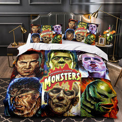 2024 NEW Cartoon The Monster Squad Bedding Set Quilt Duvet Cover Bedding Sets