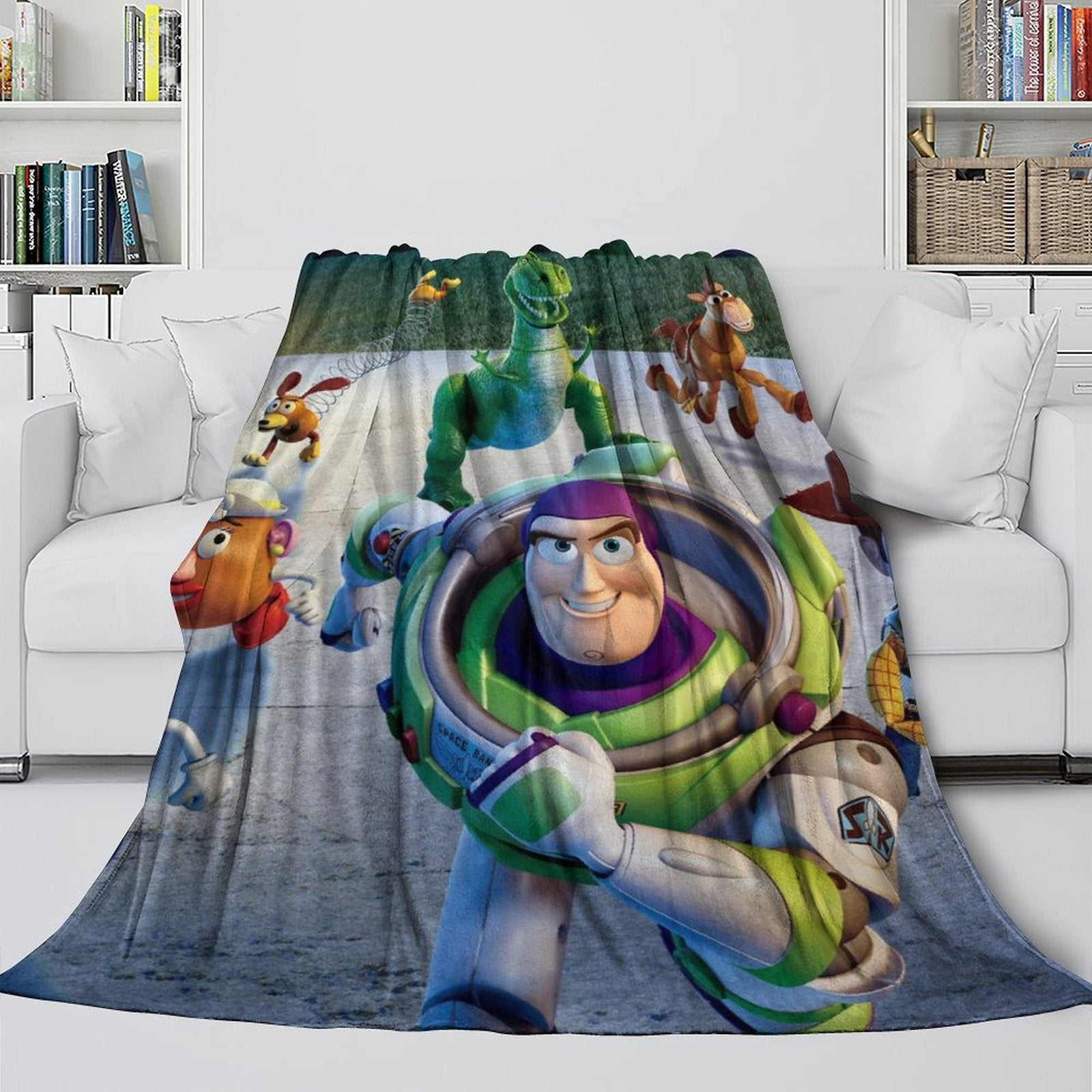 2025 NEW Cartoon Toy Story Blanket Flannel Fleece Throw Room Decoration