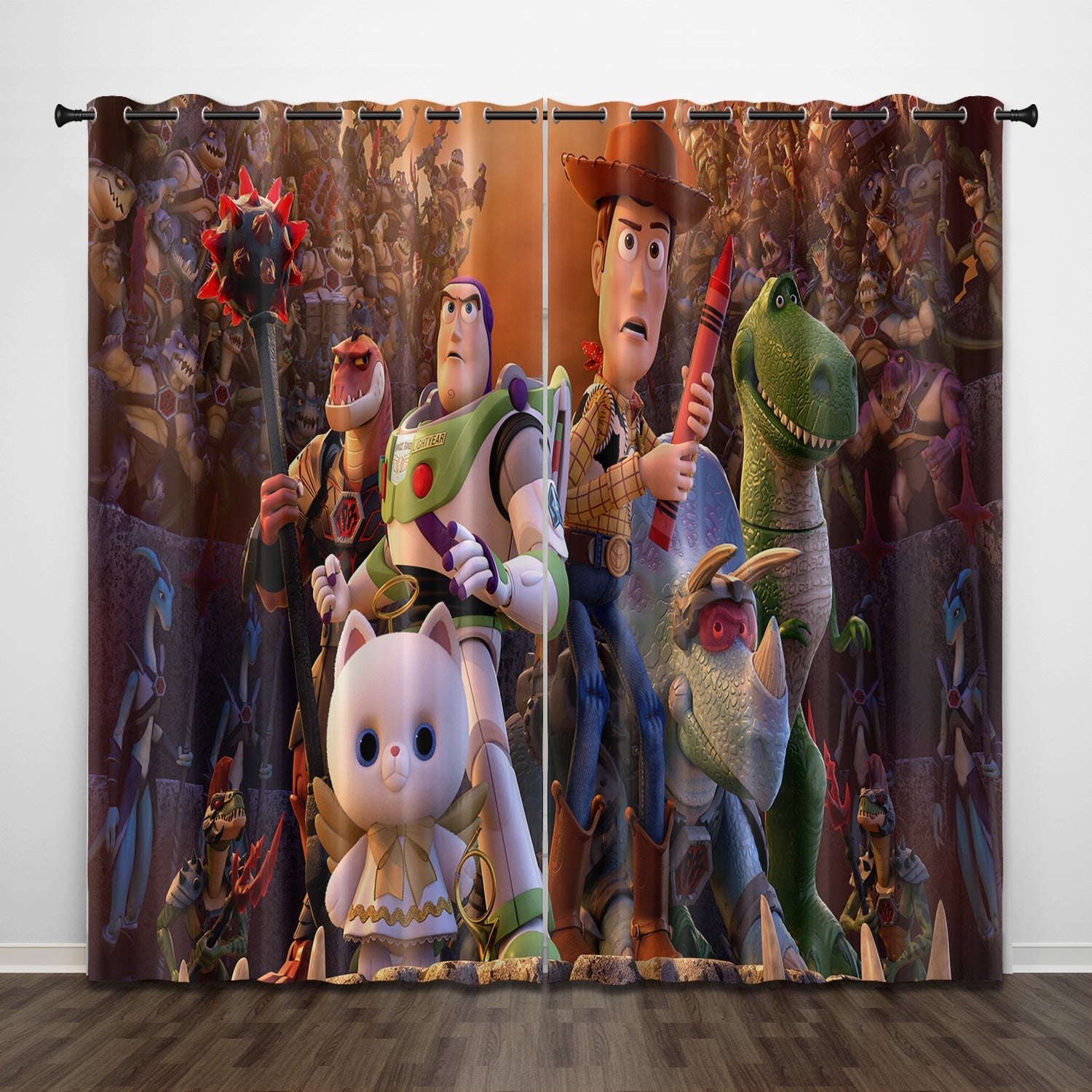 2024 NEW Cartoon Toy Story Curtains Pattern Blackout Window Drapes