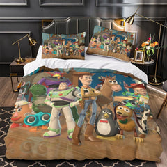 2026 NEW Cartoon Toy Story Pattern Bedding Set Quilt Duvet Cover Without Filler