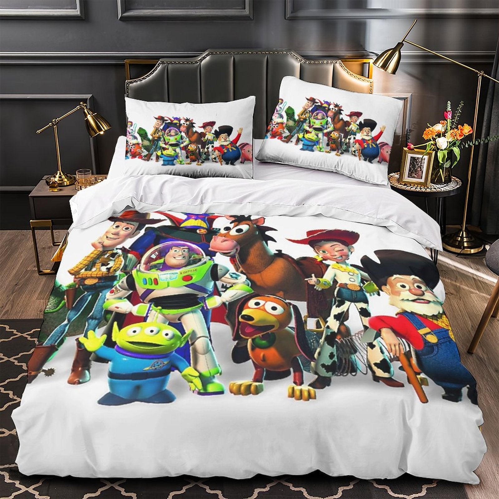 2026 NEW Cartoon Toy Story Pattern Bedding Set Quilt Duvet Cover Without Filler