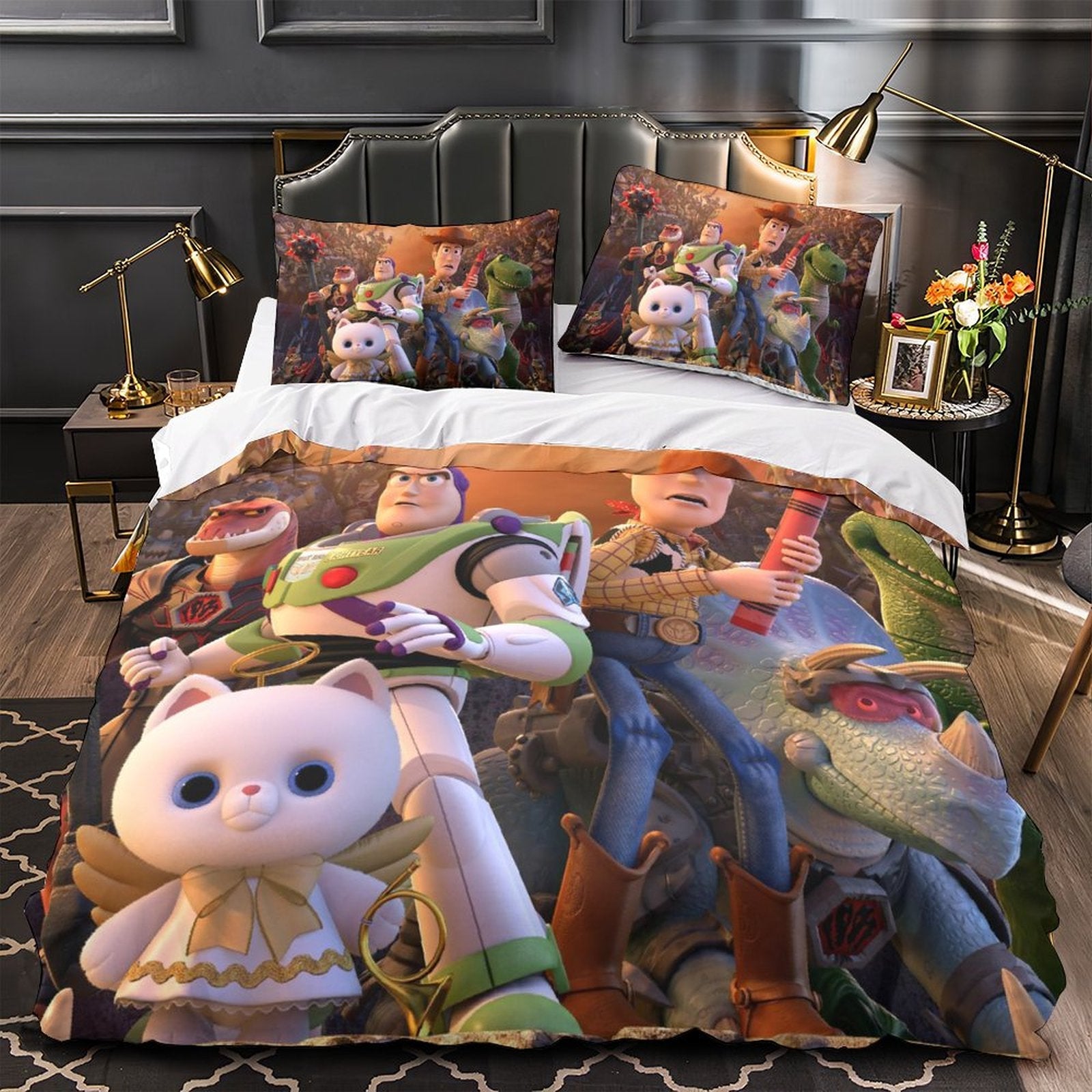 2026 NEW Cartoon Toy Story Pattern Bedding Set Quilt Duvet Cover Without Filler