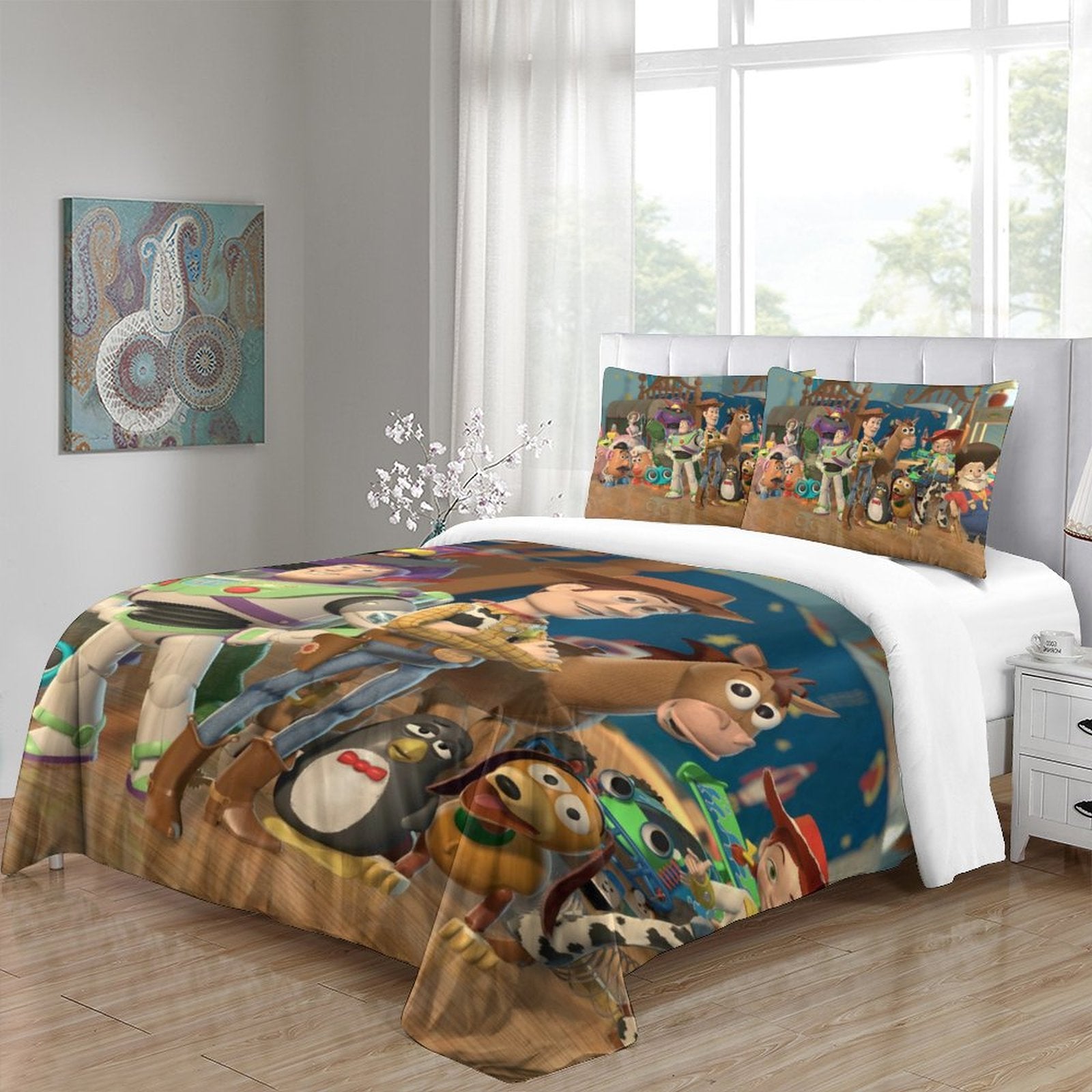 2026 NEW Cartoon Toy Story Pattern Bedding Set Quilt Duvet Cover Without Filler