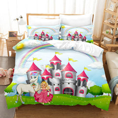 2024 NEW Cartoon Unicorn Bedding Set Quilt Covers Room Decoration