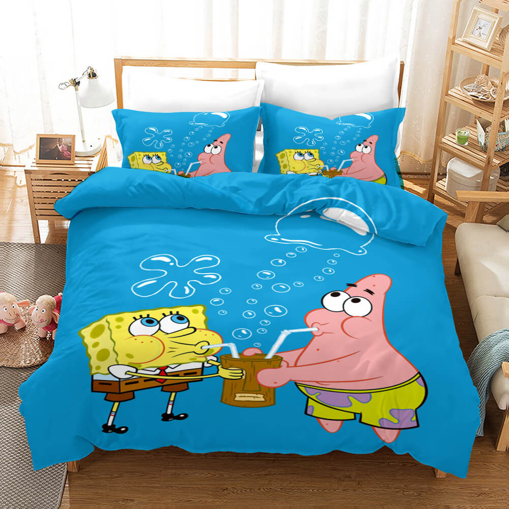 2024 NEW Cartoons SpongeBob SquarePants Bedding Sets Quilt Cover Without Filler