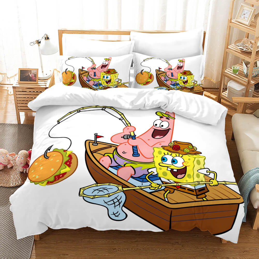 2024 NEW Cartoons SpongeBob SquarePants Bedding Sets Quilt Cover Without Filler