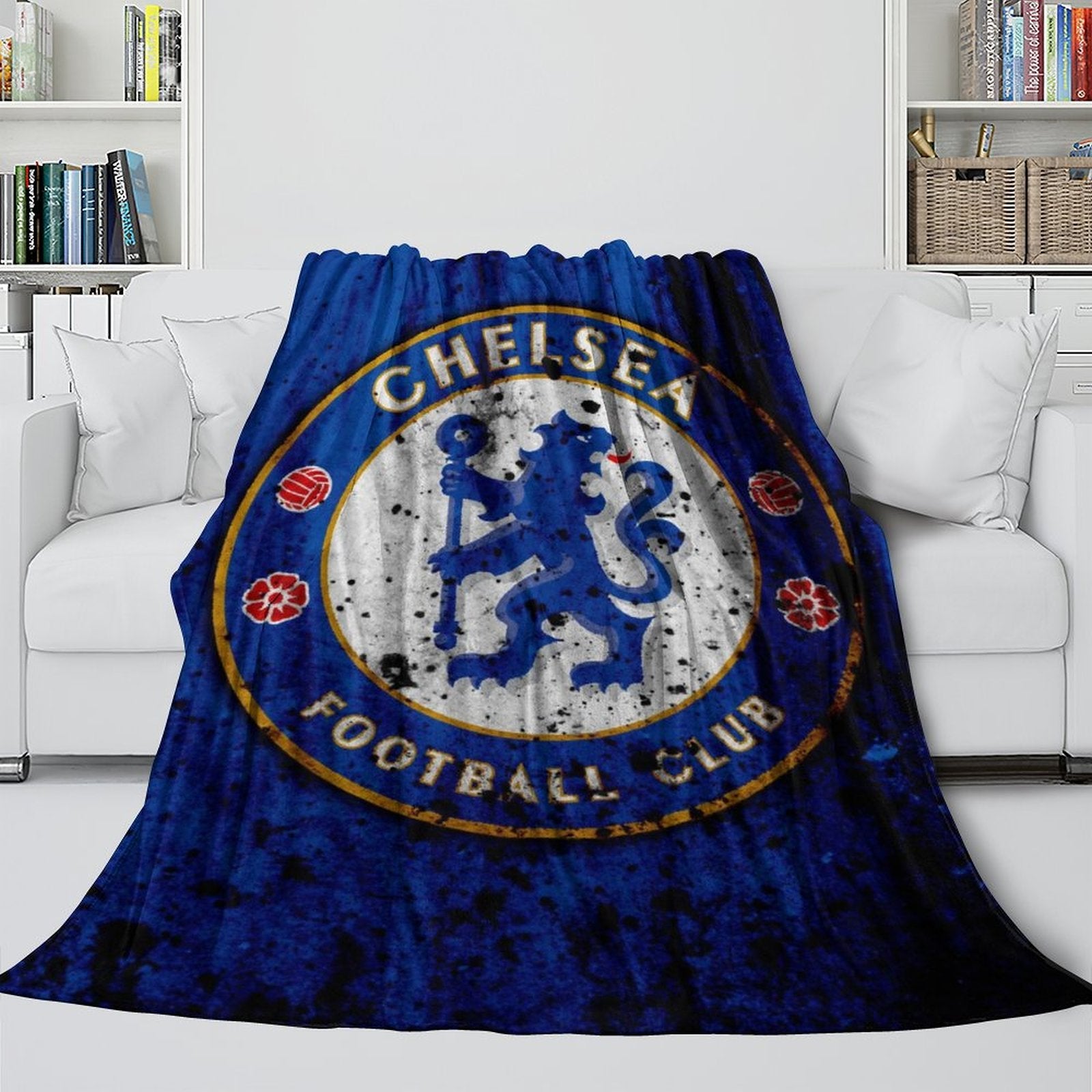 2024 NEW Chelsea Football Club Blanket Flannel Throw Room Decoration