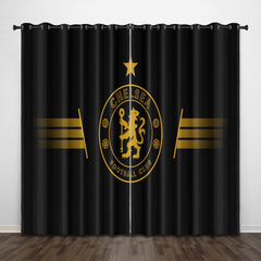 2024 NEW Chelsea Football Club Curtains Pattern Blackout Window Drapes