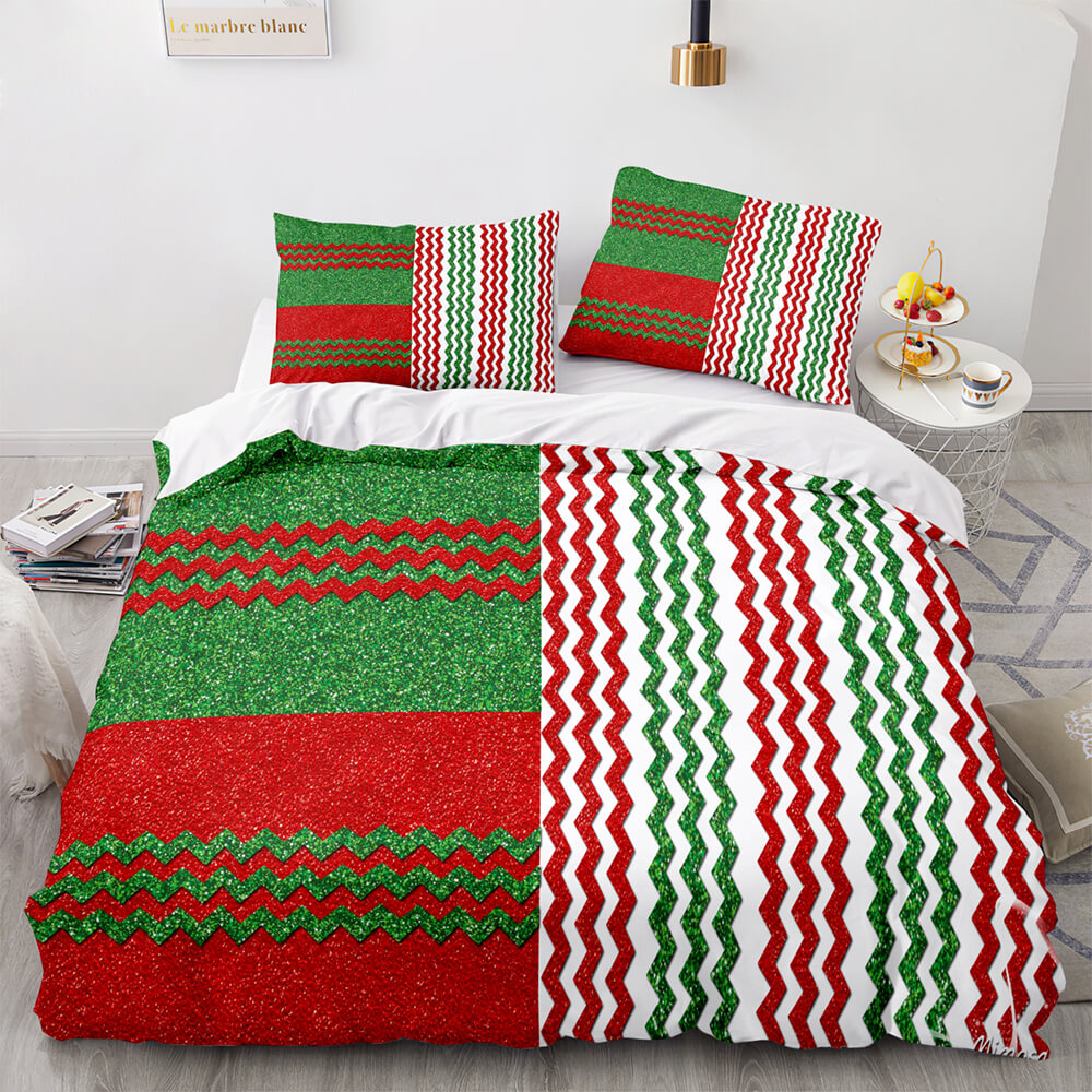 2024 NEW Christmas Bedding Sets Pattern Print Quilt Cover