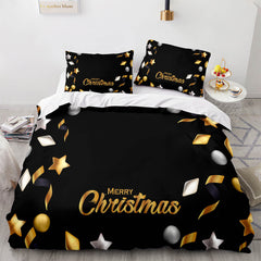 2024 NEW Christmas Bedding Sets Pattern Print Quilt Cover