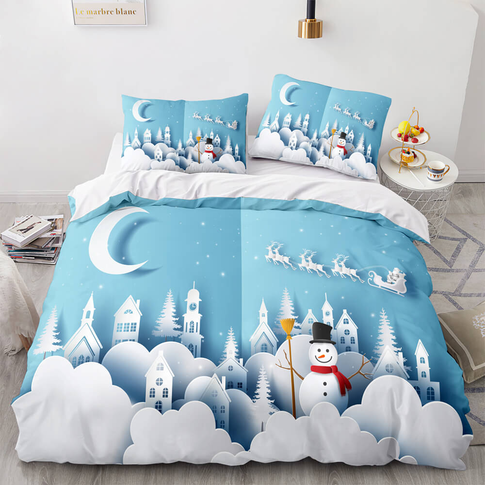 2024 NEW Christmas Bedding Sets Pattern Print Quilt Cover