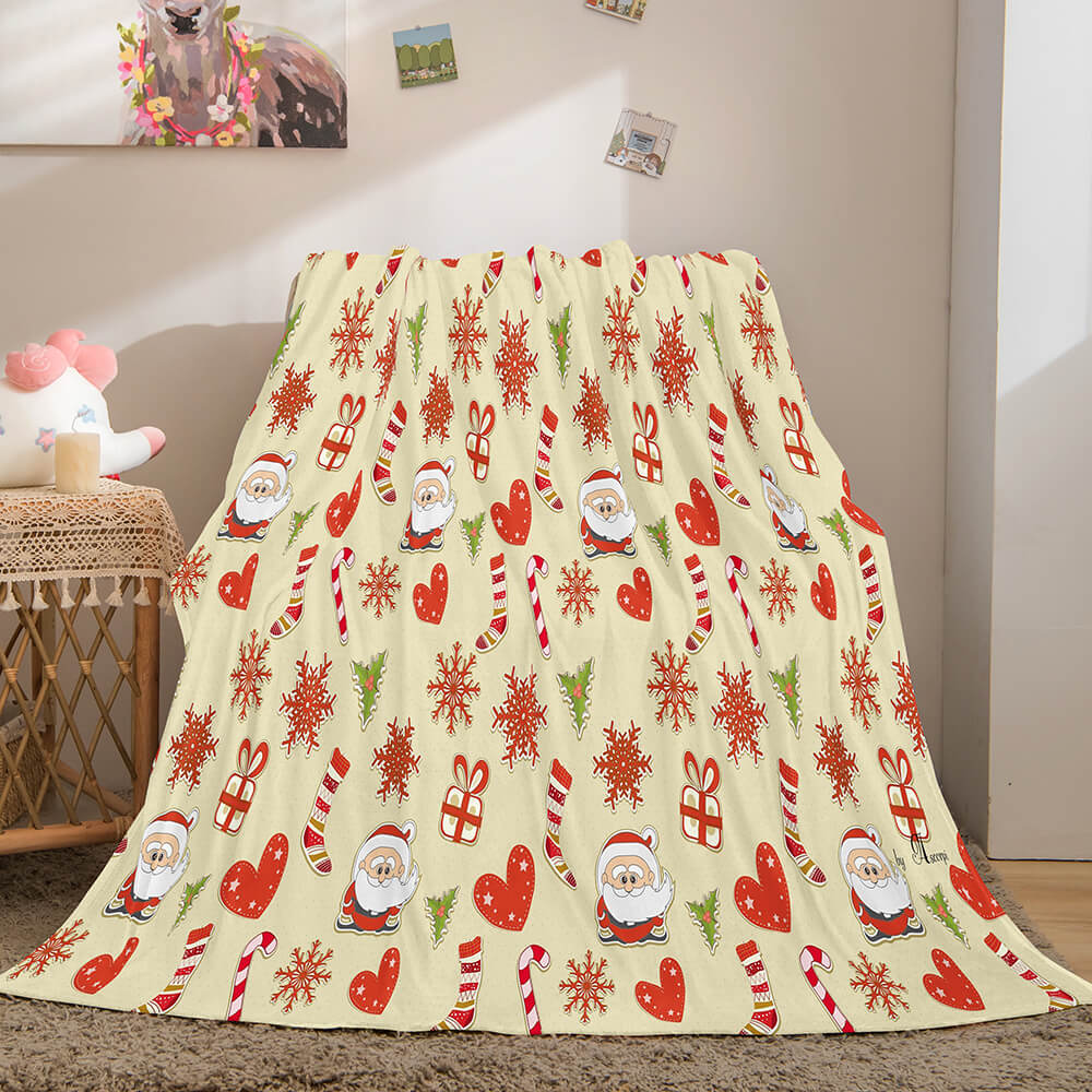 2024 NEW Christmas Decorations Flannel Fleece Throw Cosplay Blanket