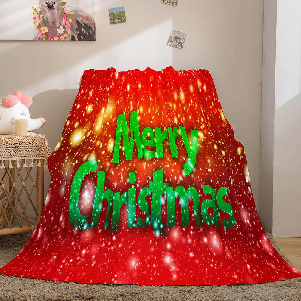 2024 NEW Christmas Decorations Flannel Fleece Throw Cosplay Blanket