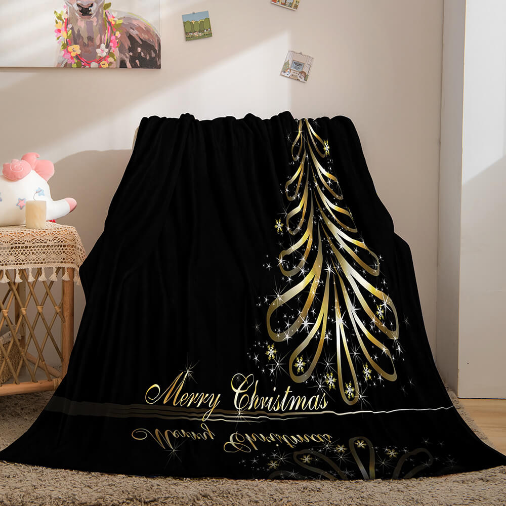 2024 NEW Christmas Decorations Flannel Fleece Throw Cosplay Blanket