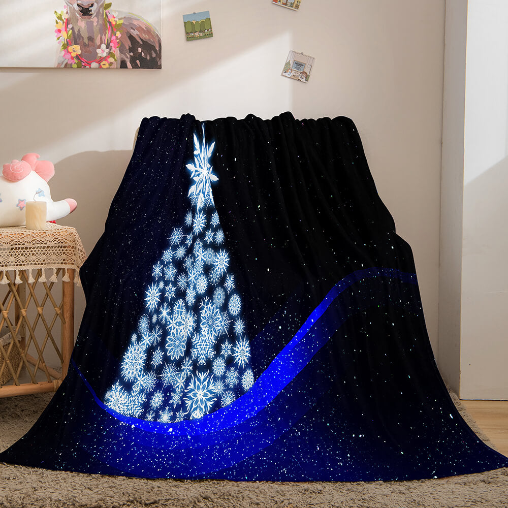 2024 NEW Christmas Decorations Flannel Fleece Throw Cosplay Blanket