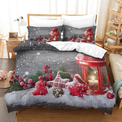 2024 NEW Christmas Pattern Bedding Set Quilt Cover Without Filler