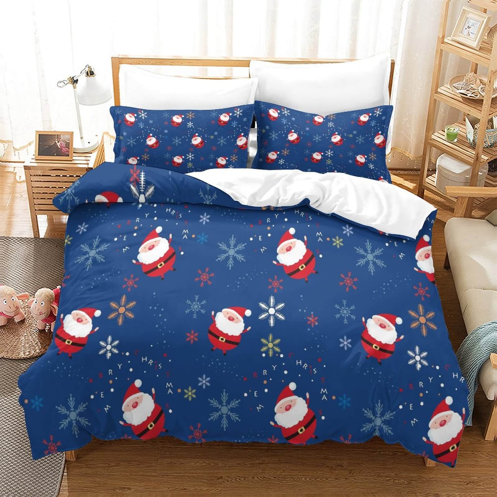 2024 NEW Christmas Pattern Bedding Set Quilt Cover Without Filler