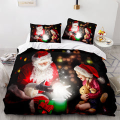 2024 NEW Christmas Script Bedding Sets Full Quilt Covers Without Filler