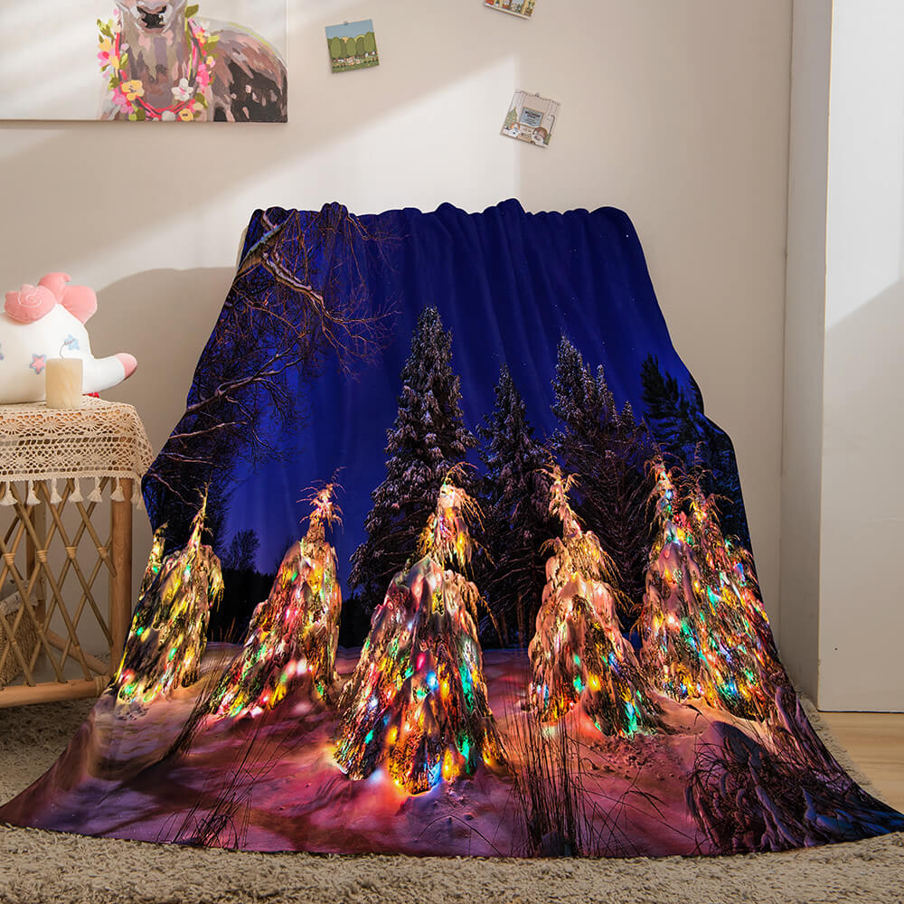 2024 NEW Christmas Theme Flannel Fleece Throw Cosplay Blanket