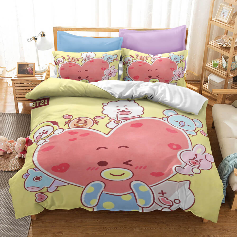 2024 NEW Classic Cartoon image Bedding Set Quilt Covers Without Filler