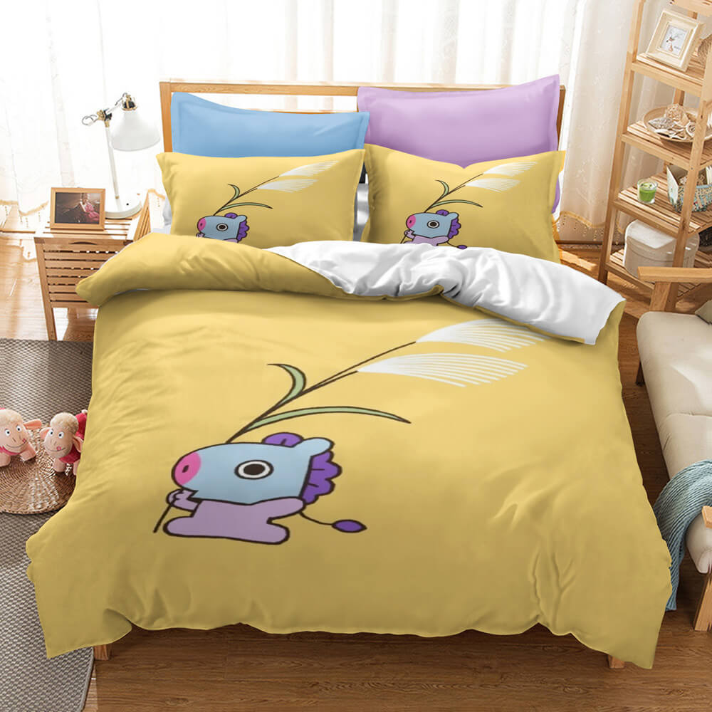 2024 NEW Classic Cartoon image Bedding Set Quilt Covers Without Filler