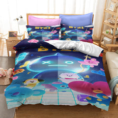 2024 NEW Classic Cartoon image Bedding Set Quilt Covers Without Filler