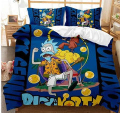 2024 NEW Comedy Rick and Morty Bedding Sets Pattern Quilt Cover Without Filler