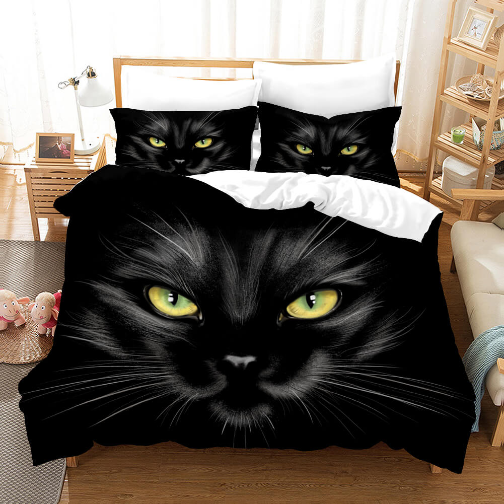 2024 NEW Cute Animal Pet Cats Bedding Set Quilt Covers Without Filler