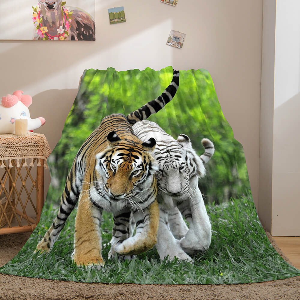 2024 NEW Cute Animals Soft Flannel Fleece Throw Blanket